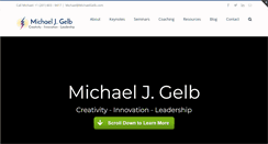 Desktop Screenshot of michaelgelb.com